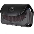 Black Horizontal Leather Case Holster for Apple iPhone 3G 8GB 16GB (with Belt Clip)