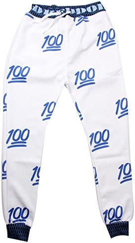 Moon Soul Cute Unisex Emoji Sweaterpant Expressions 3D Sweatpants Joggers