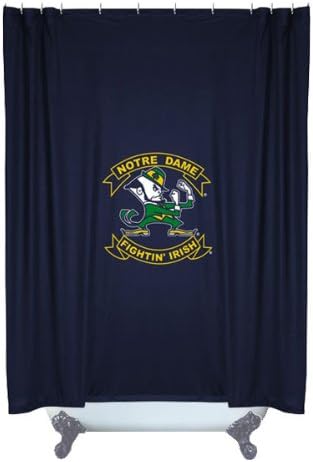 Best Quality Locker Room Shower Curtain - Notre Dame Fighting Irish NCAA /Color Midnight Size 72 X 72
