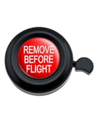 Sports: Remove Before Flight Airplane Warning Bicycle Handlebar Bike Bell - Graphics and More