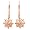 10k Rose Gold Heart-Design Diamond Dangle Earrings (1/10 cttw, I-J Color, I3 Clarity)