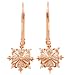 10k White, Yellow or Rose Gold Heart-Design Diamond Dangle Earrings (1/10 cttw, I-J Color, I3 Clarity)