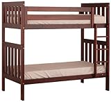 Canwood Alpine II Twin over Twin Bunk Bed with Vertical Ladder/Guard Rail, Cherry