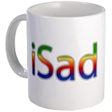 Apple iSad Rainbow R.I.P. Steve Jobs 11oz Ceramic Coffee Cup Mug