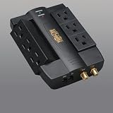 Tripp Lite HTSWIVEL6 Protect It! Surge 6 Swivel Outlets Direct Plug 1200 Joules Coax + TEL