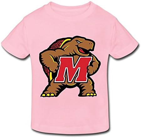 HEJX Toddler Kids Fun Maryland Terrapins T-Shirt LightPink Age 4 Toddler