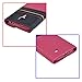 NEEWER Faux Leather Wallet Flip Case Cover Card Holder W/Zipper for Samsung Galaxy S4 I9500 (Black and Plum)