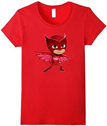 Women's PJ-Marks Fans Owlete/Amaya Crest Costume Tshirt Medium Red