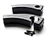 LA Choppers Pullback Extensions for Handlebar Risers - 1in. - Gloss Black LA-7416-01B