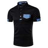(ピゾフ)Pizoff メンズ ポロシャツ 半袖 カジュアル シンプル 無地 スキニー ファッション おしゃれ カッコイイ スポーツ ウェア ゴルフウェア 快適 男女兼用 ポロシャツ (全日本 配送無料 3点購入 大割引) モスクワは涙を信じない