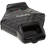 Bubble Waffle Maker by Cucina Pro - Nonstick Iron Creates Bubble Shaped Waffles (Black)