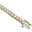 14K Yellow Gold Diamond Bracelet - 3.33 Ct.