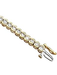 14K Yellow Gold Diamond Bracelet - 3.33 Ct. -- LIFETIME WARRANTY