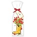 Boot with Tulips Towel Set