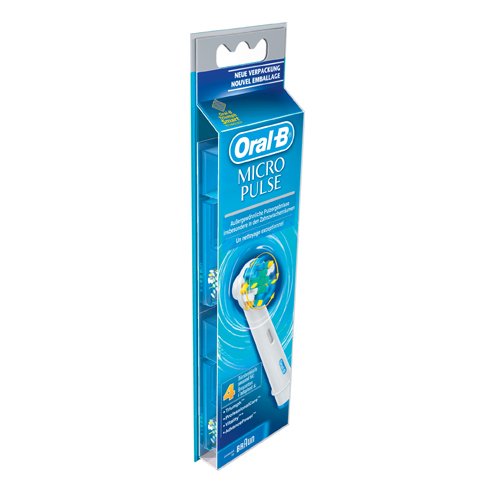 Braun Oral-B Aufsteckbürsten MicroPulse 4er (für alle rotierenden Zahnbürsten von Oral-B)