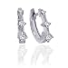 3 Diamond Earrings 0.15 ct. in 14K White Gold