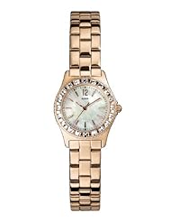 GUESS Womens W0025L3 Petite Sport & Sparkle Crystal Rose Gold-Tone Watch