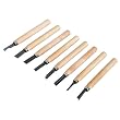 Michigan Industrial Tools 8 piece Mini Wood Carving Chisel Set