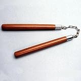12 in. Round Natural Wood Speedchuck Nunchaku