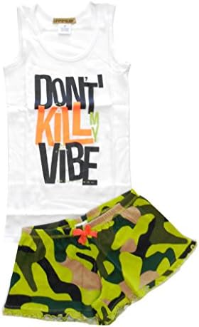 Short PJ Set "Don't Kill My Vibe" Shorts LG