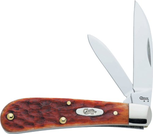 Case Cutlery 07007 Sway Back Jack Pocket Knife with Chrome Vanadium Blades Chestnut Bone On Sale