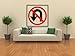 Street & Traffic Sign Wall Decals - No U Turns Symbol Sign - 12 inch Removable Graphic