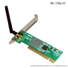 ASUS WL-138g V2 - Network adapter - PCI - 802.11b, 802.11g by 