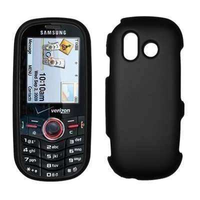 Best Price Black Rubberized Design Snap-On Cover Hard Case Cell Phone Protector for Samsung Intensity U450