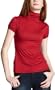 Fleurish Junior's Mock Neck Top,Red,Small