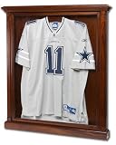 Jersey Display Case - for XL or XXL Jerseys - Wooden Cabinet