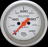 Auto Meter 4356 Ultra-Lite Full Sweep Electric Oil Temperature Gauge