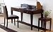 3-drawer Wooden Writing Desk in French Walnut Finish ADS60540