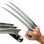 Stainless Steel Silver Wolverine X-Claw w/ Stand