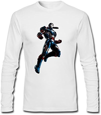 Men's Avengers Superheroes Iron Patriot Long Sleeves T-Shirts