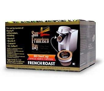 San Francisco Bay Coffee OneCup for Keurig K-Cup Brewers, French Roast, 80-Count