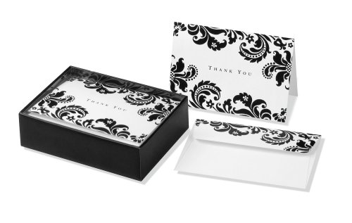 Shadow Tapestry Thank You Notes with Envelope (Note Card Series)