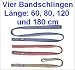 Vier Bandschlingen in der Länge 60, 80, 120 und 180 cm !! Super Sparset !!