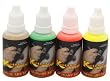 4 Color Fluorescent Temporary Tattoo Airbrush Paint Kit in 1 Ounce Bottles