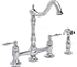 Premier 120344LF Charlestown Lead-Free Two-Handle Bridge Kitchen Faucet with Matching Spray, Chrome