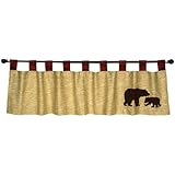 Trend Lab Northwoods Window Valance, Red/Tan