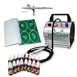 IWATA AIRBRUSH TATTOO KIT 16 Includes: COMPRESSOR, HOSE, AIRBRUSH, INK, AND STENCILS