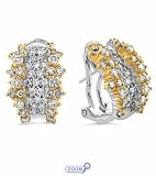 14K White Gold 1.50 Carat Diamond Earrings