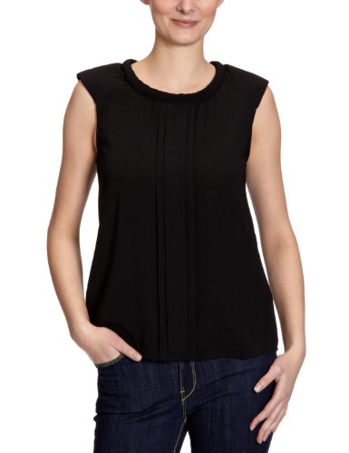 VILA CLOTHES Damen T-Shirt, 14009302 Moron Top, Gr. 36 (S), Schwarz (BLACK) Preisvergleich