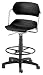 OFM 200-DK-A02-BLACK Armless Plastic Swivel Stool-Black