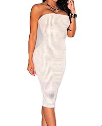 Sexy Strapless Summer Illusion Sleeveless Polyester/Spandex Bandage Dress/Club Dress/Party Dress 