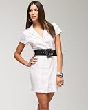 41g2LlyMM7L. SL160  Pin Dot Shirt Dress   WHITE/RED (XS)