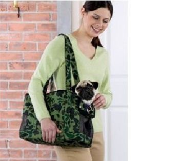 Camouflage Pet Carrier Small Green