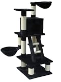 Katzenkratzbaum, schwarz