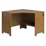 ENVOY WOOD CORNER DESK IN NATURAL CHERRY BY BUSH
