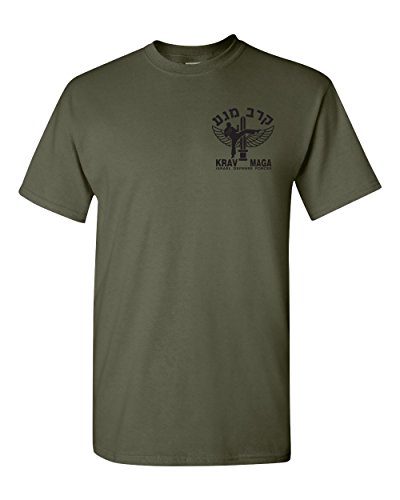 Jacted Up Tees Krav Maga IDF Front & Back Print Men's T-Shirt SHIPS FROM OHIO USA